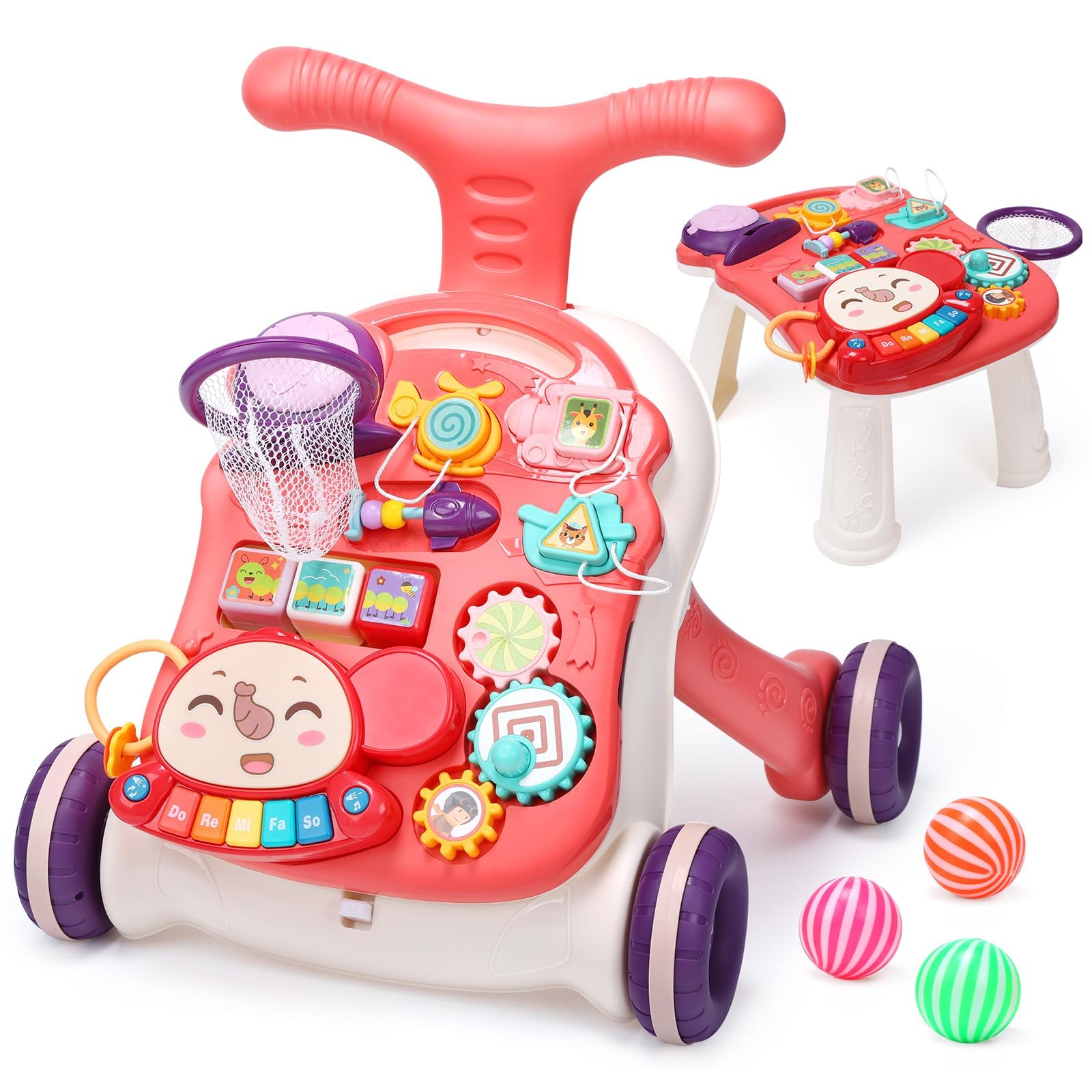 CUTE STONE Baby Walker sit-to-stand in use showing first steps opportunity