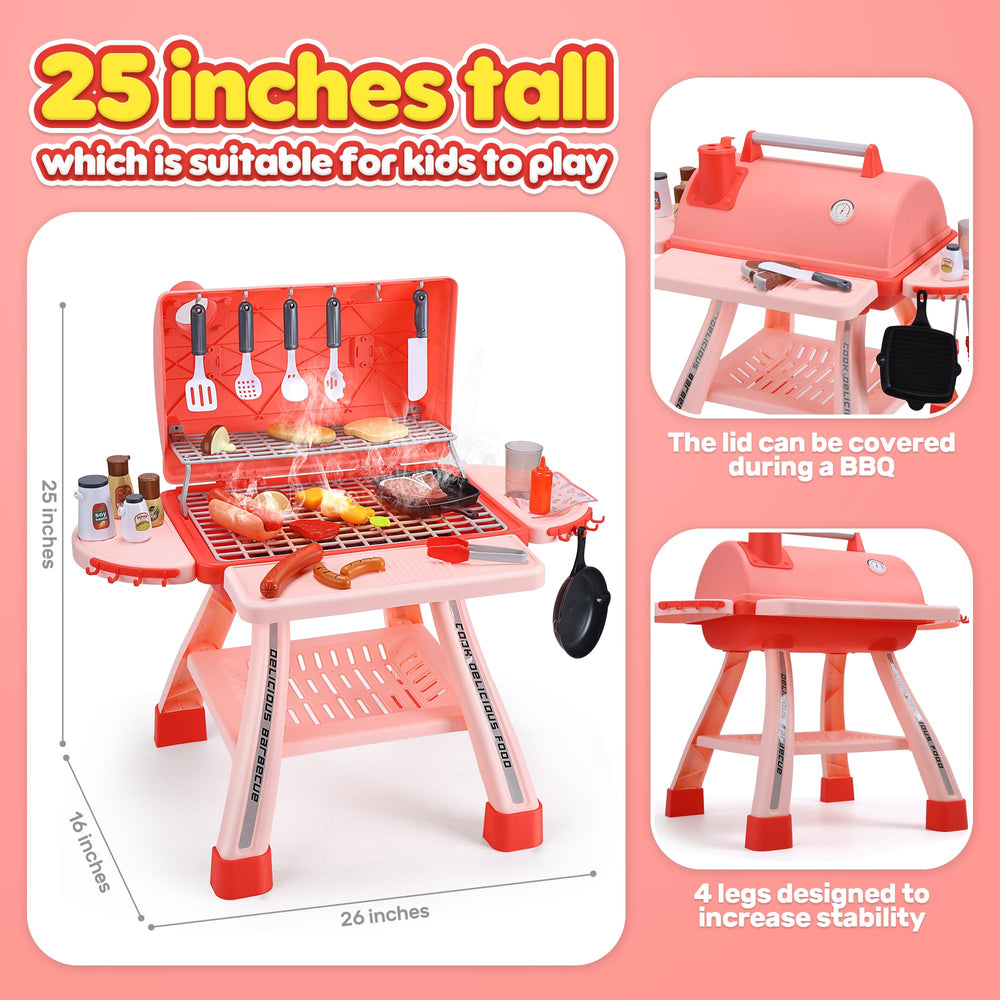 Two-level play surface invites kids to flip and cook at once