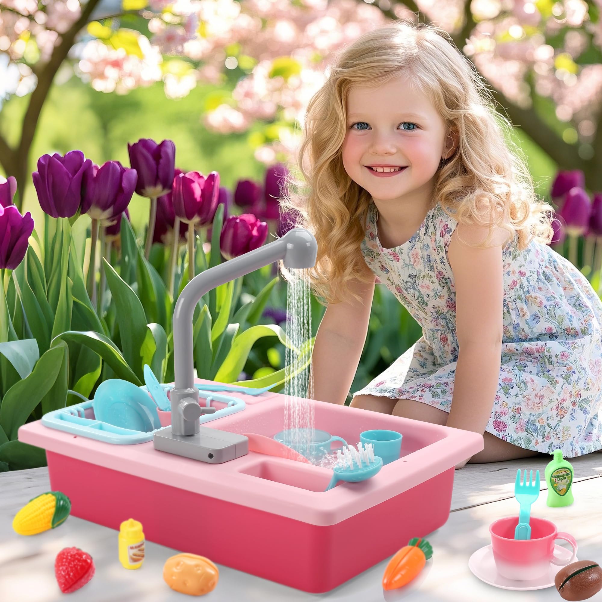 CUTE STONE color-change accessories help kids notice temp cues during bath or kitchen play