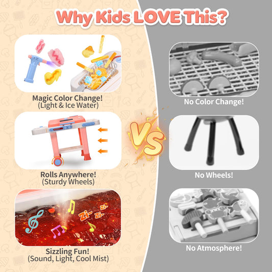 CUTE STONE color-changing fries playset shows vibrant visuals for kids.