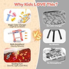 CUTE STONE color-changing fries playset shows vibrant visuals for kids.