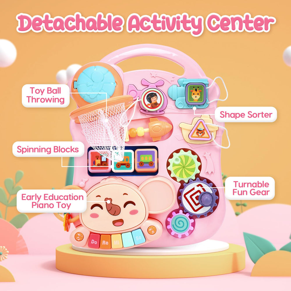 CUTE STONE detachable activity panel used on floor or crib for versatile learning