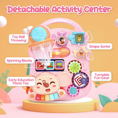 CUTE STONE detachable activity panel used on floor or crib for versatile learning