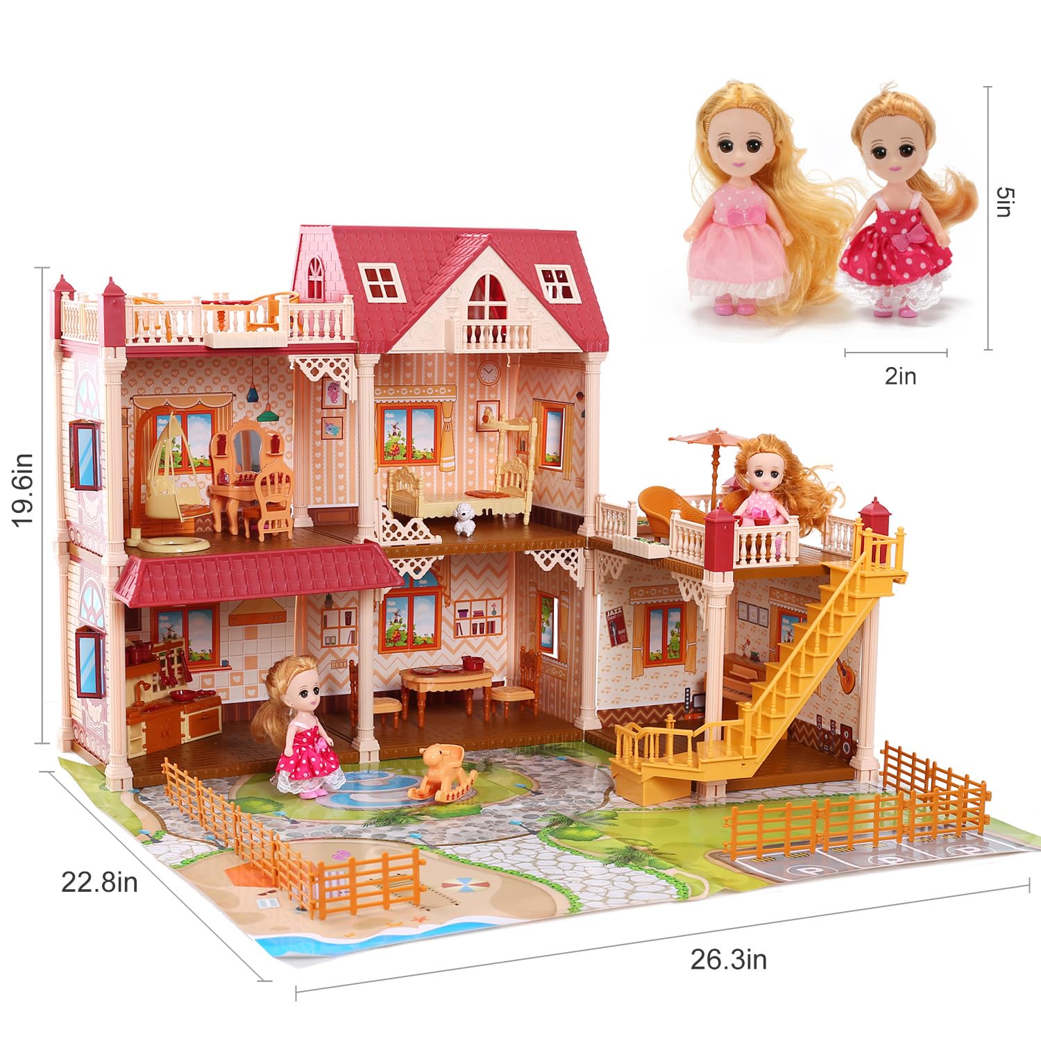 CUTE STONE doll house assembly video guide helps kids and parents build together.