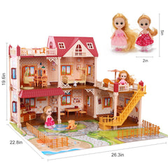 CUTE STONE doll house assembly video guide helps kids and parents build together.