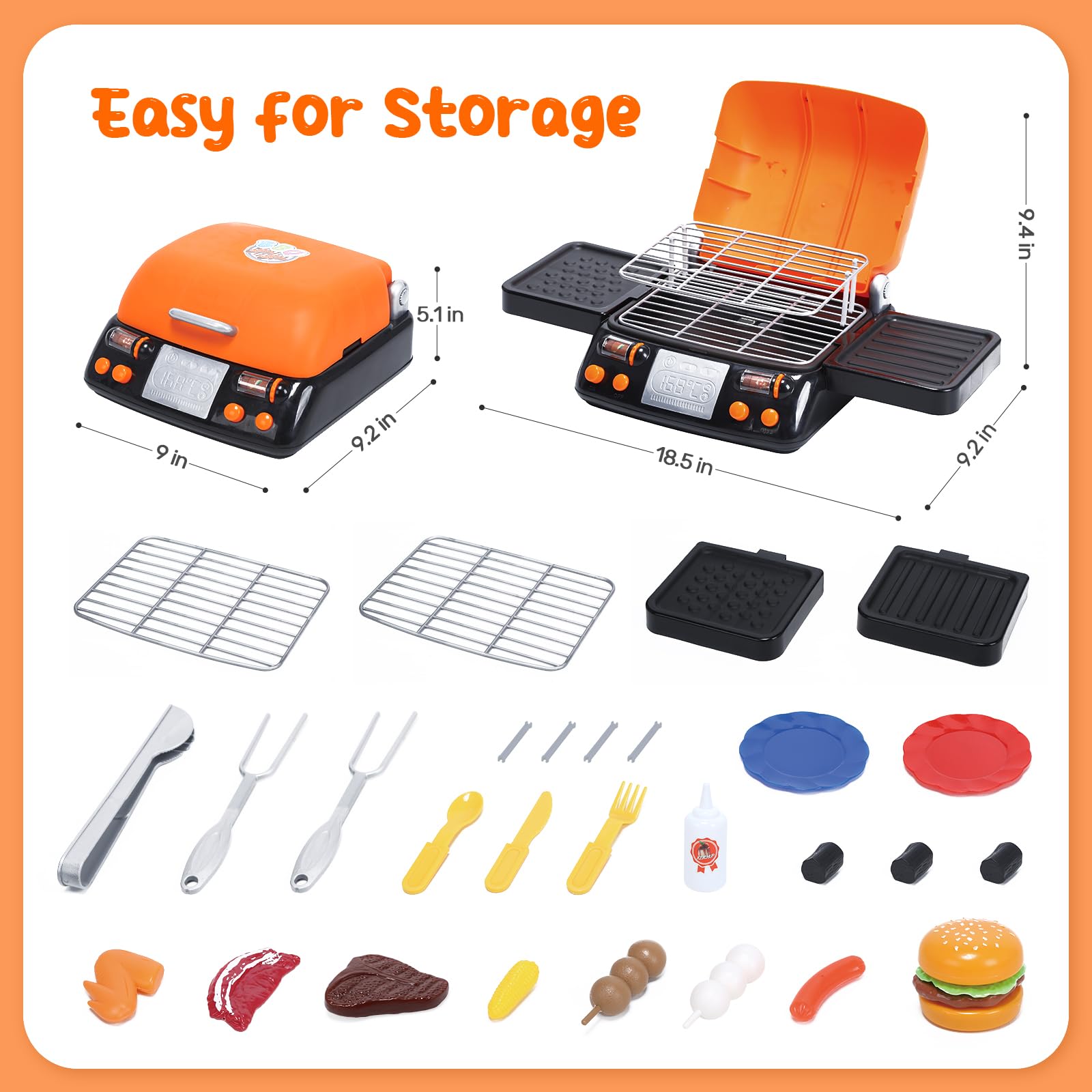 CUTE STONE ABS plastic construction ensures durability and smooth edges.