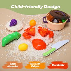 Cute Stone easy clean surface simplifies cleanup after pretend meals