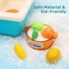 CUTE STONE educational pretend play supports social and cognitive skills.