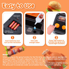 CUTE STONE indoor outdoor play enables versatile pretend grilling anywhere.