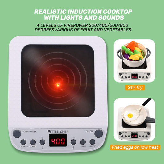 CUTE STONE induction cooktop with lights and sounds for interactive play