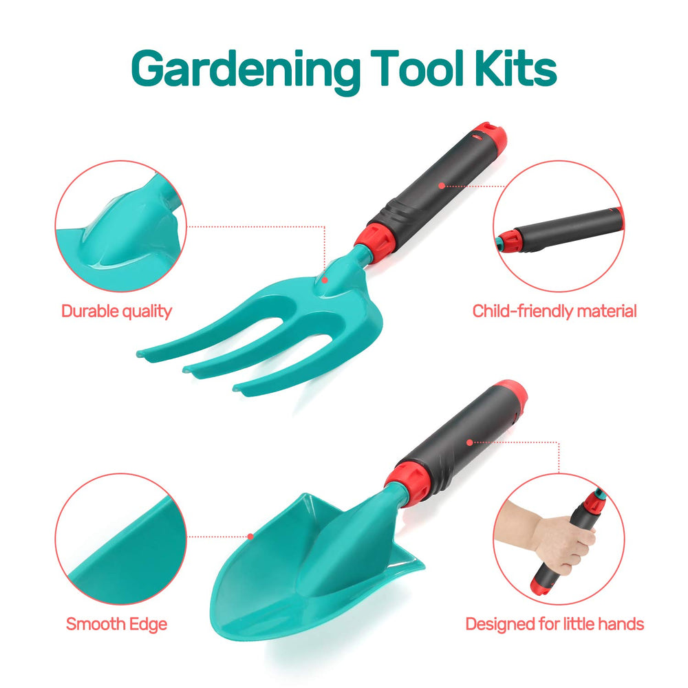 CUTE STONE double hoe for kids, helps cultivate small garden beds