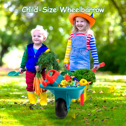 Cute Stone watering can for kids, ideal for pretend watering and garden fun