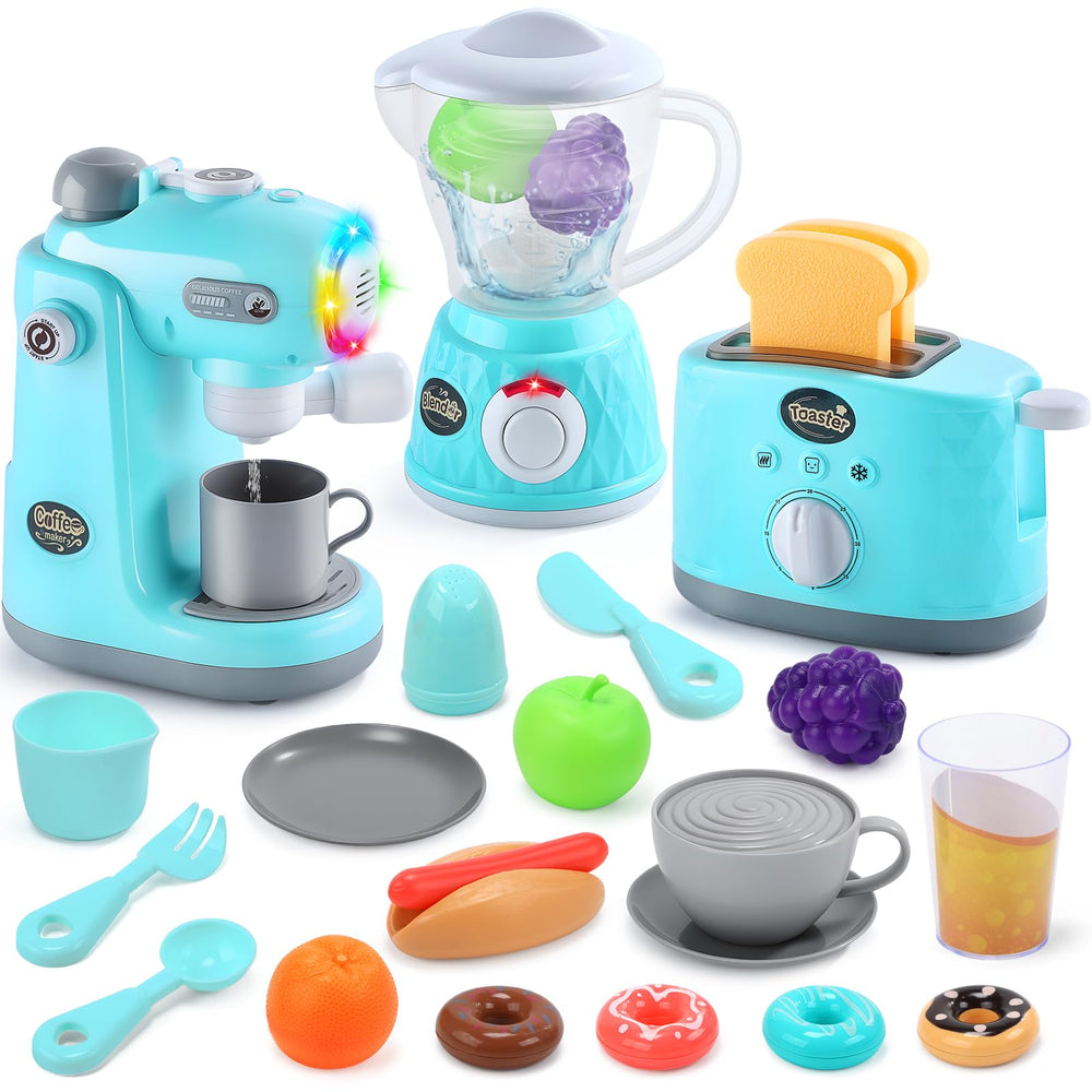 CUTE STONE coffee maker with flowing water for immersive pretend play.