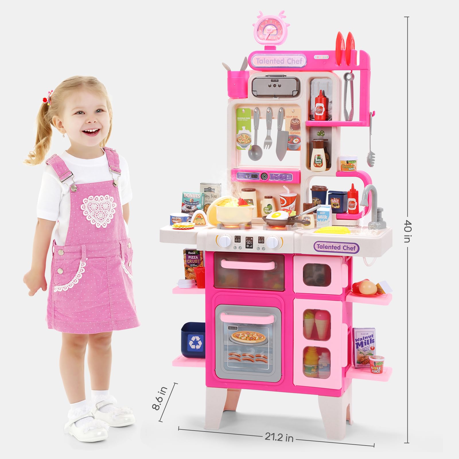 Cute Stone Kids Kitchen Playset spice bottles for pretend recipe crafting.