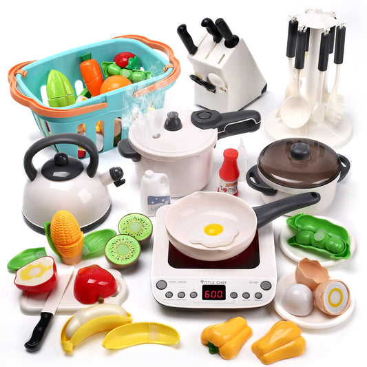 CUTE STONE pressure pot steam release for realistic pretend cooking