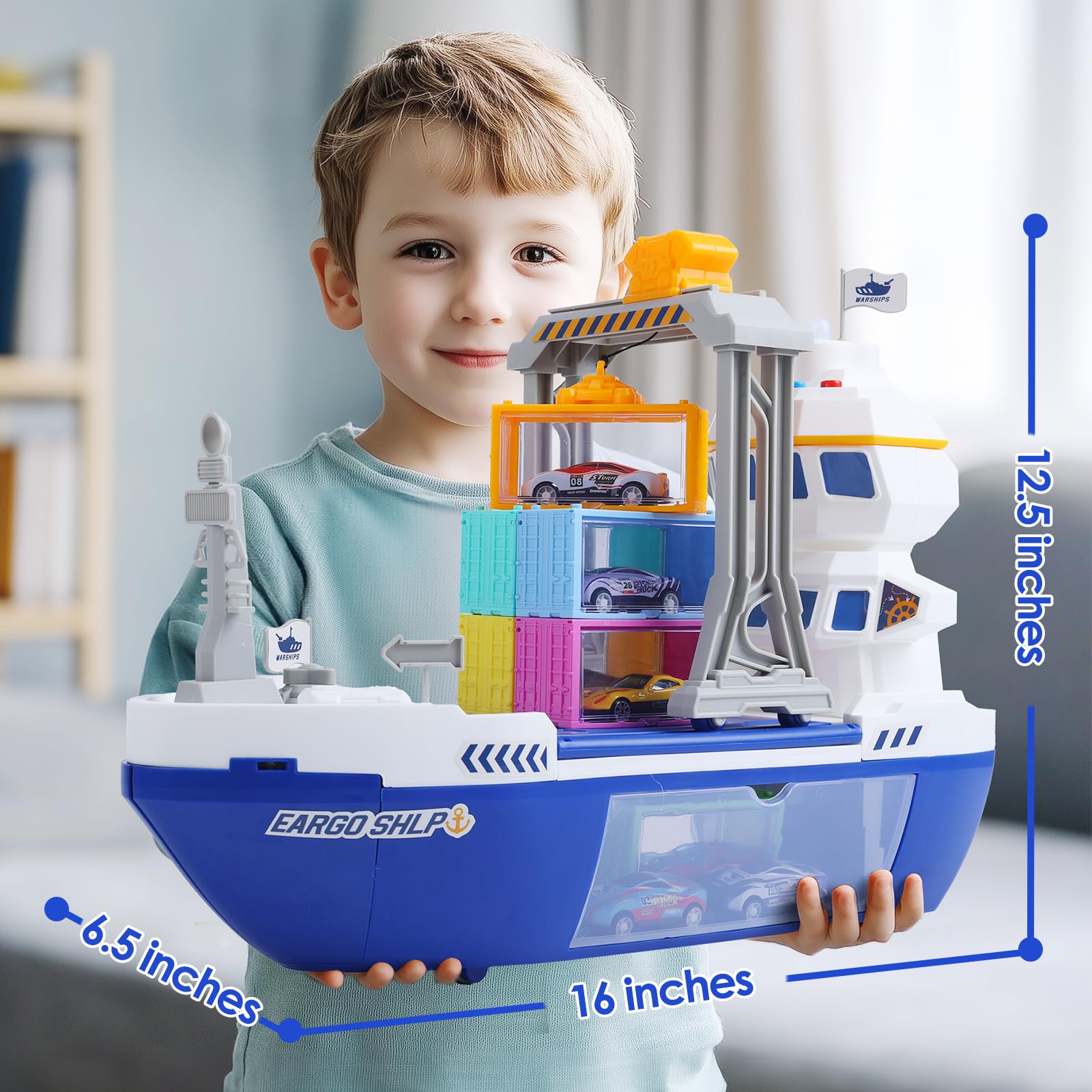 CUTE STONE push and go vehicles launching from the ship for exciting scenes