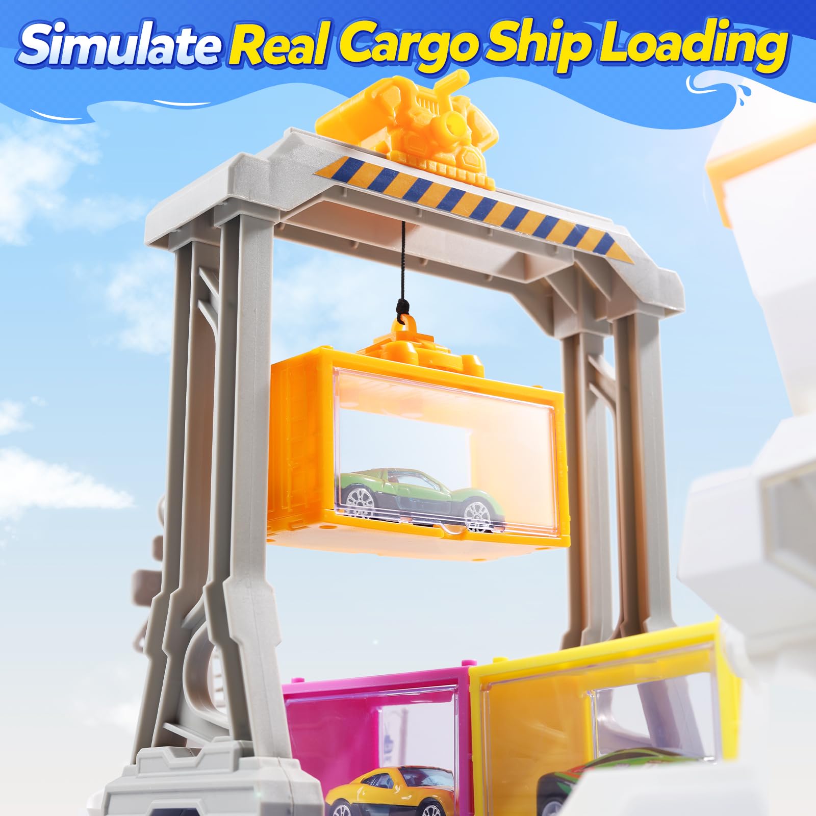 CUTE STONE ship with sounds and lights enhances immersive pretend play