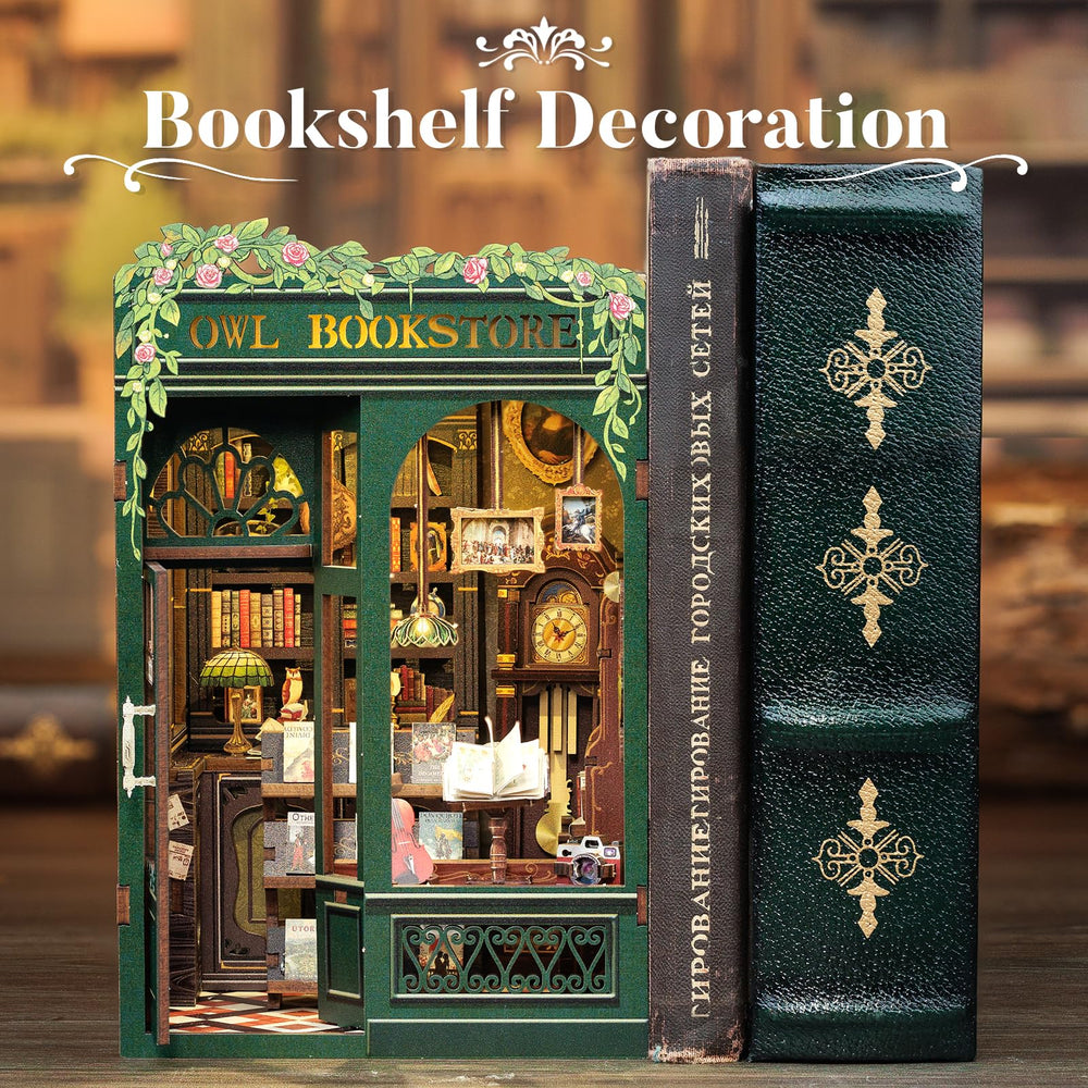 CUTEBEE Book Nook assembly manual guiding beginner-friendly steps.