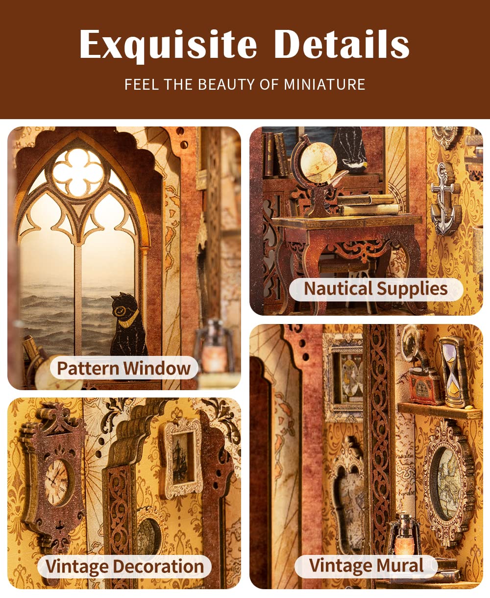 CUTEBEE Book Nook Kit DIY assembly invites mindful, satisfying crafting sessions.
