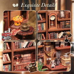 CUTEBEE Book Nook DIY kit lets you customize scenes with mini figures.