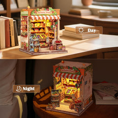 CUTEBEE Book Nook Greens Grocery assembly guide supports focused hobby time