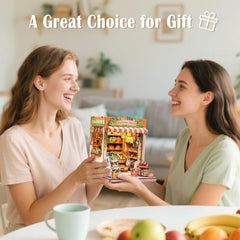 CUTEBEE Book Nook Greens Grocery night scene for cozy reading nook