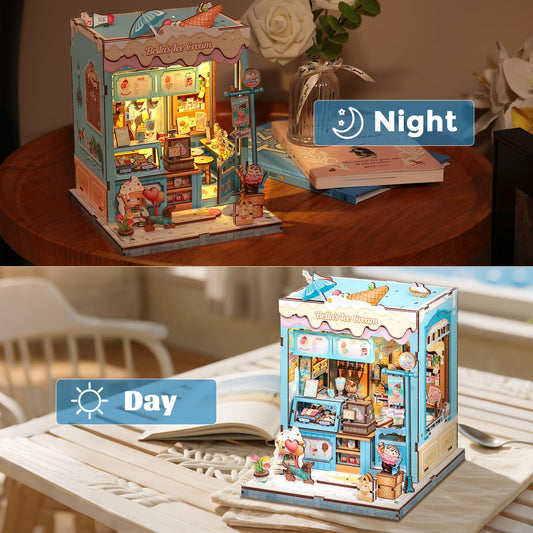CUTEBEE Book Nook kit pieces ready for mindful, screen-free crafting.