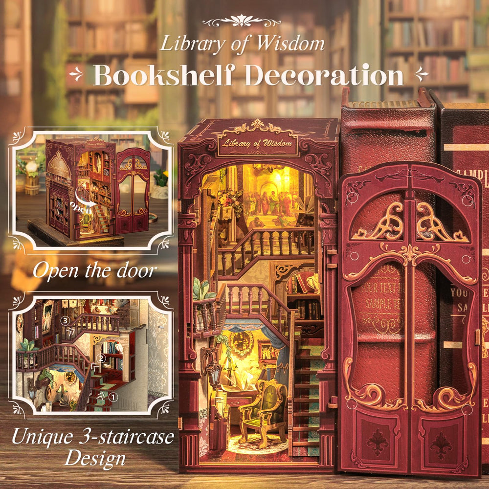 CUTEBEE Book Nook Kit assembly process invites hands-on DIY satisfaction.