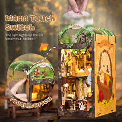 CUTEBEE Book Nook Kit assembly workspace ideal for hands-on crafting