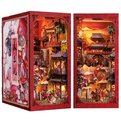 CUTEBEE Book Nook Kit cover view for stylish bookshelf decor