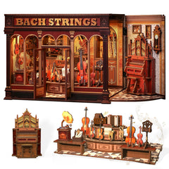 CUTEBEE Book Nook Kit cover image shows a stylish bookshelf scene for cozy home decor.