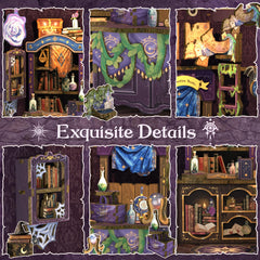 CUTEBEE Book Nook Kit crystal ball detail for charming mystique