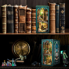 CUTEBEE Book Nook Kit detailed-parts close-up aids planning your DIY project