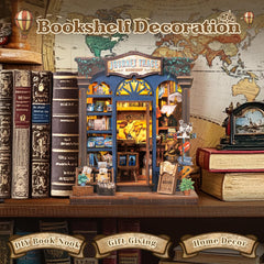 CUTEBEE Book Nook Kit DIY scene assembly fosters focus and creativity