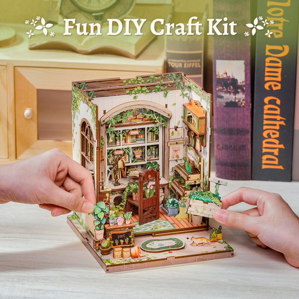 CUTEBEE Book Nook Kit dollhouse interior perfect for display and gifting.