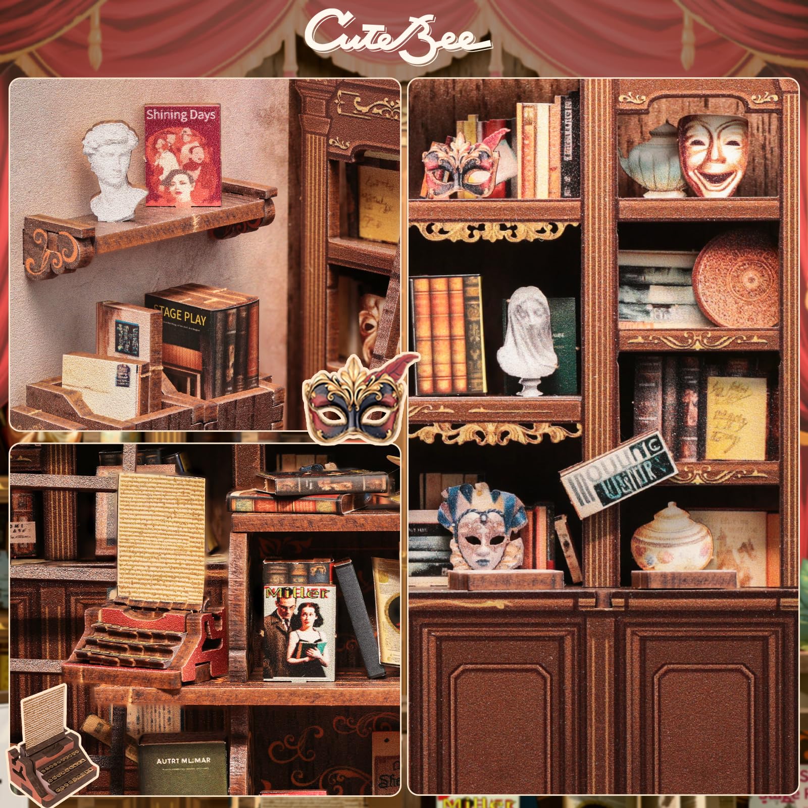 CUTEBEE Book Nook Kit gift packaging ready to delight a friend