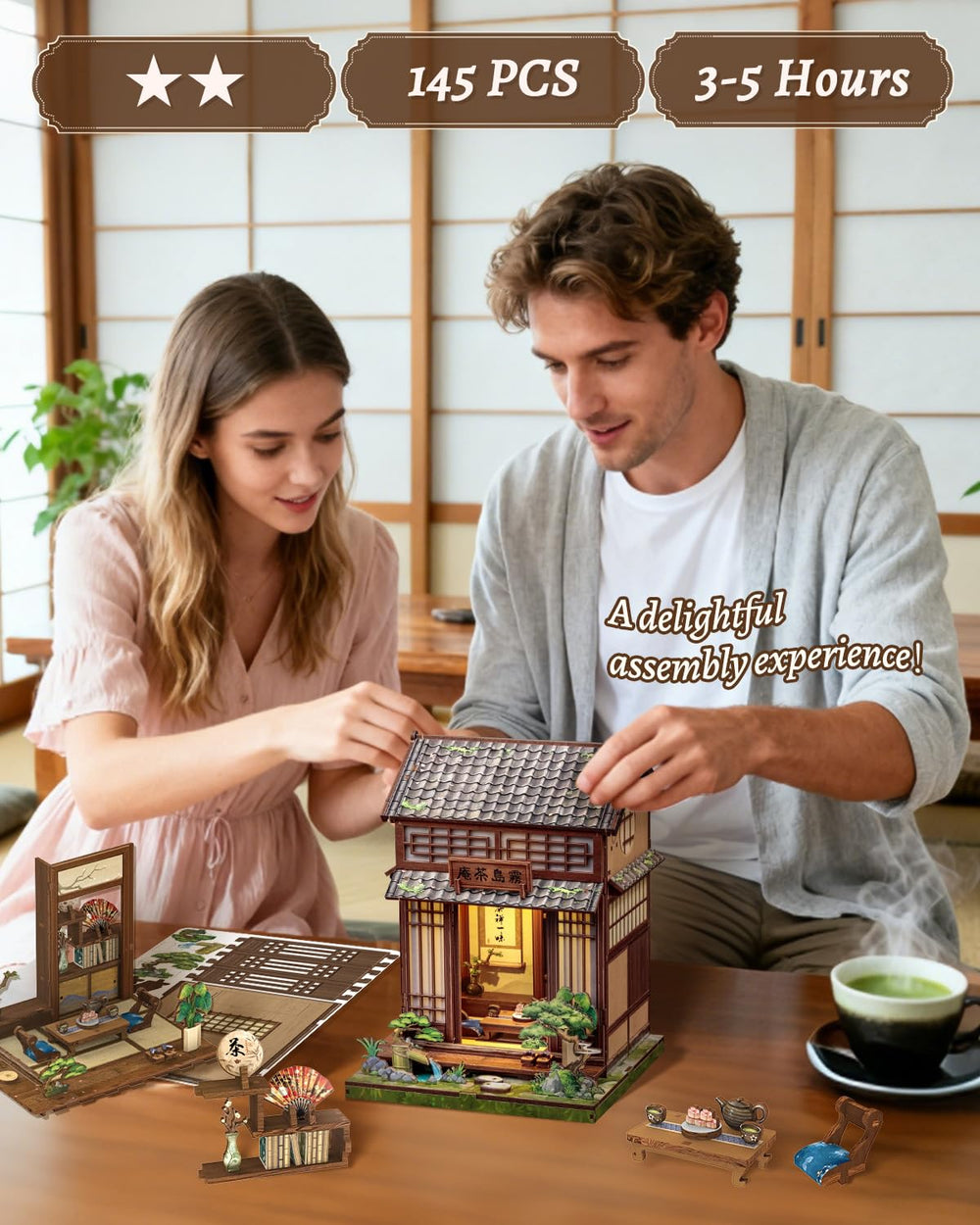 CUTEBEE Kirishima Cha-an gift-ready kit for culture lovers