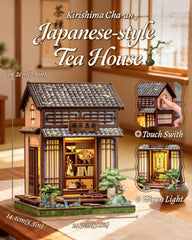 CUTEBEE Kirishima Cha-an LED-lit miniature scene brightens your desk