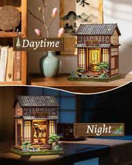CUTEBEE Kirishima Cha-an tiny house display on shelf or desk