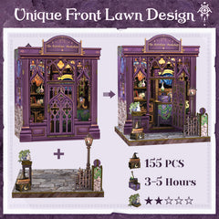 CUTEBEE Book Nook Kit warm-toned decor enhances desk aesthetics