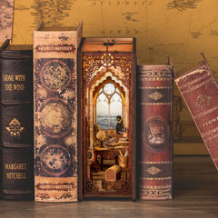 CUTEBEE Book Nook Kit miniature rooms enhance decor and inspire reading.
