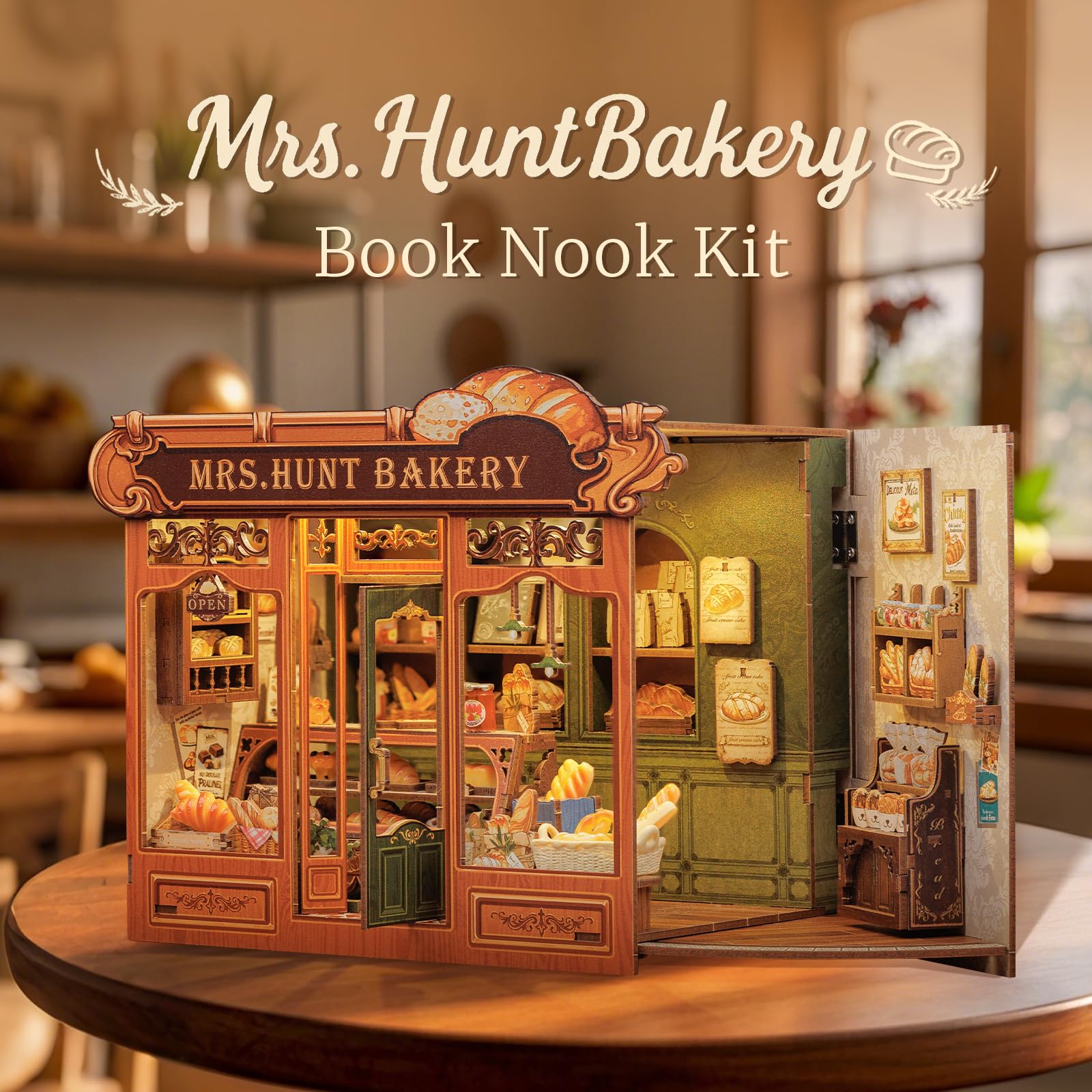 CUTEBEE Mrs.Hunt Bakery interior lighting creates inviting ambiance