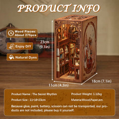 CUTEBEE Book Nook Kit wooden pieces enable durable, charming miniature crafting experiences.