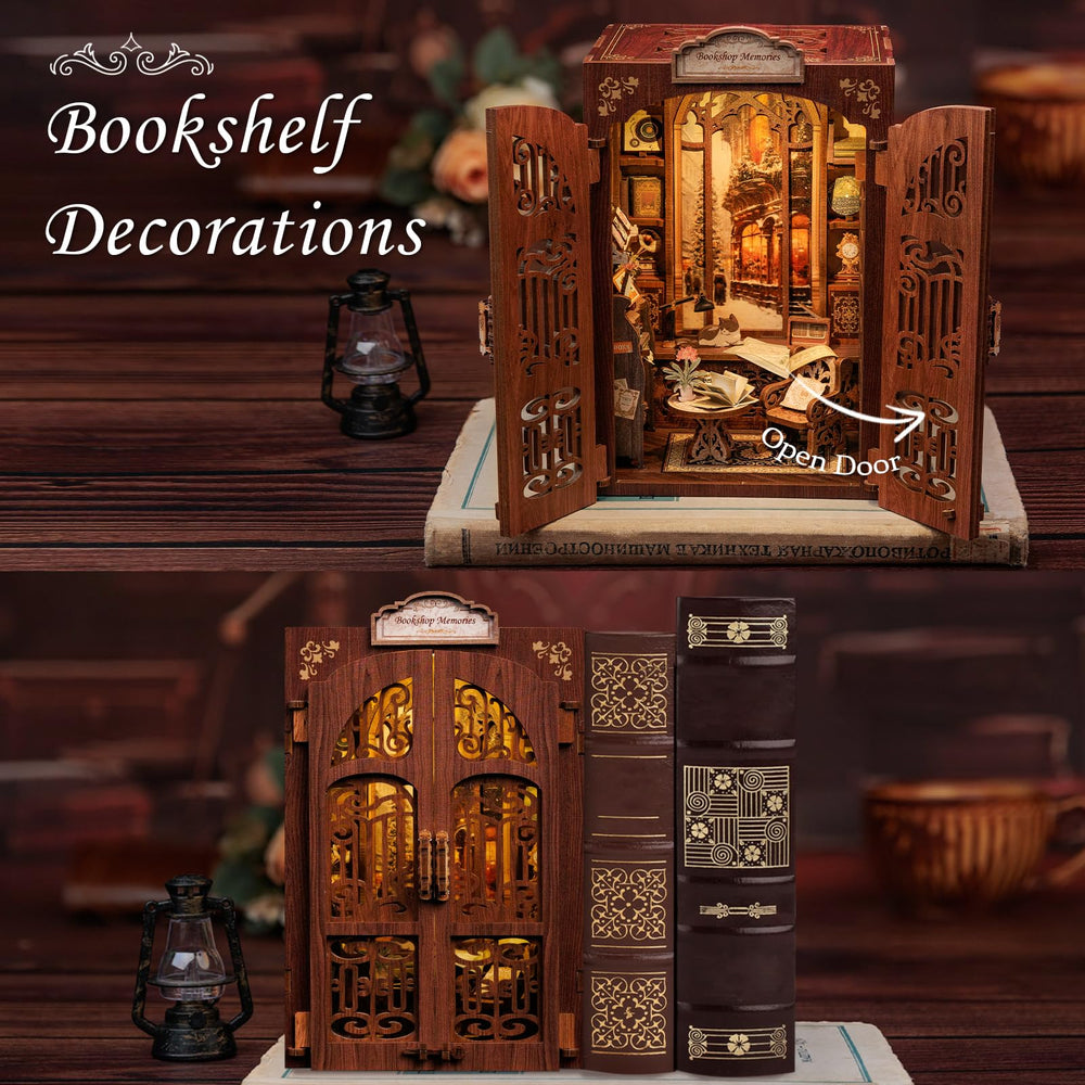 CUTEBEE Dollhouse kit includes guided steps for a satisfying build.