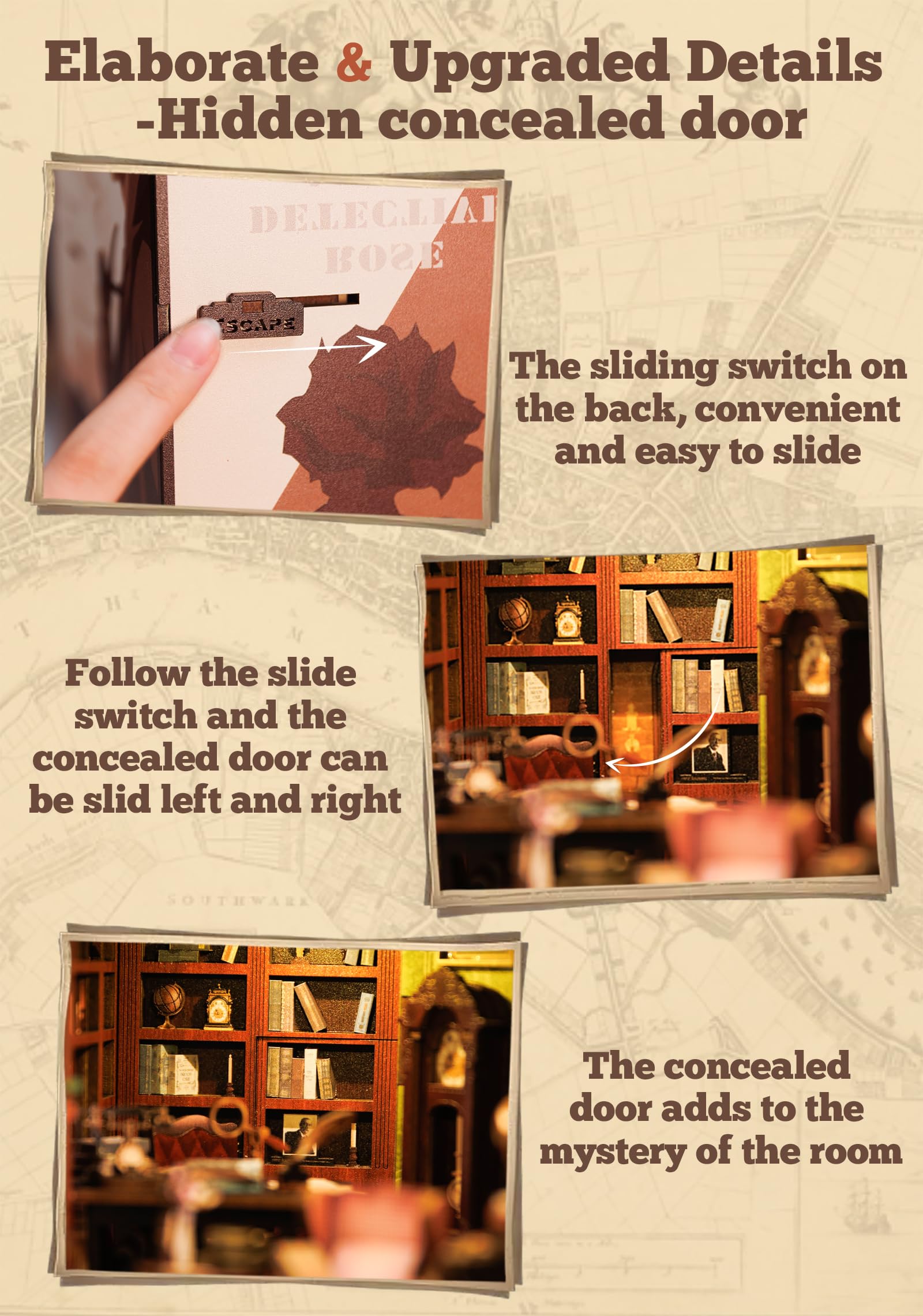 CUTEBEE LED touch switch enables easy on/off during setup and display.
