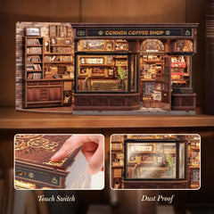 CUTEBEE Miniature Bookstore Kit for cozy desk or shelf display.