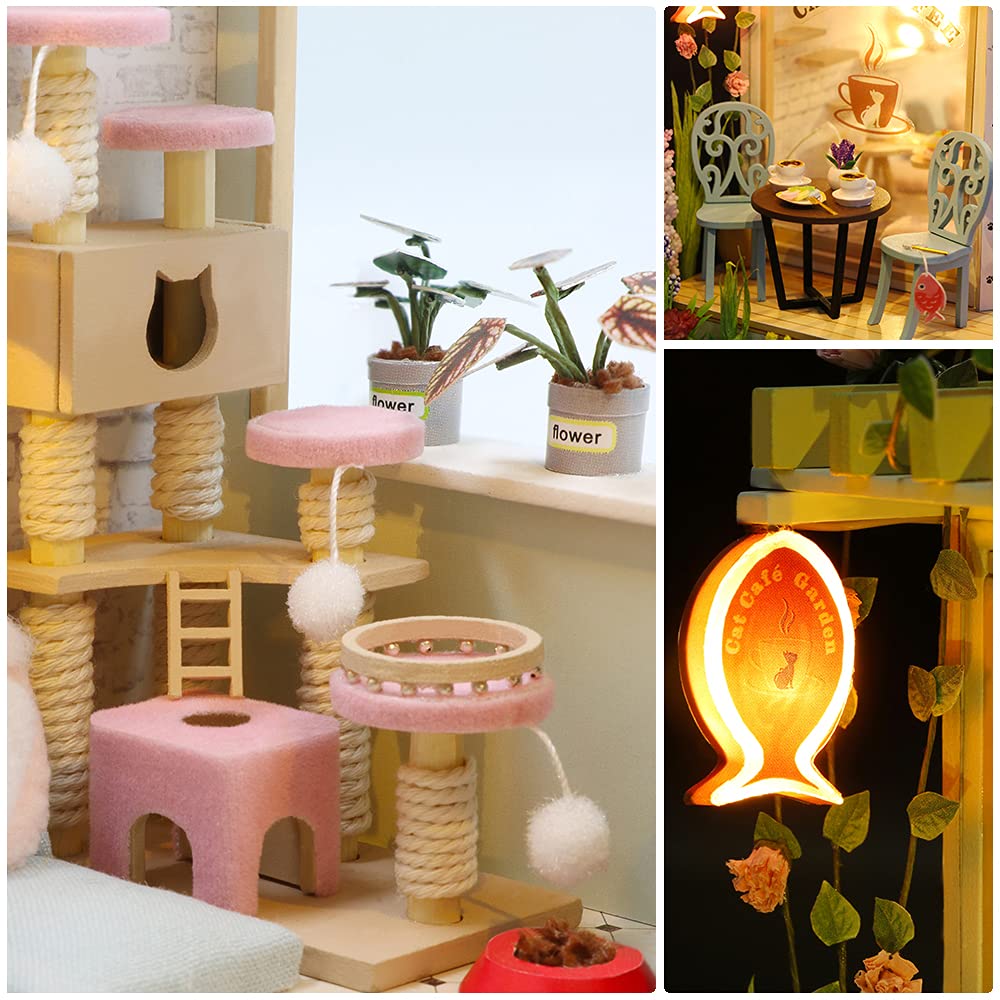 CUTEBEE miniature plants and ornaments enhance realism in scenes.