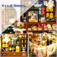 CUTEBEE Rose Garden Tea House instruction manual; English assembly guide.