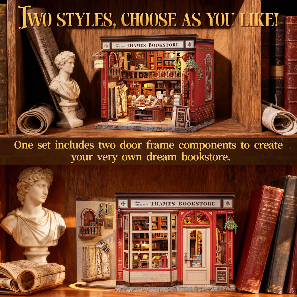 CUTEBEE Thames Bookstore Kit requires careful assembly for a satisfying DIY project.