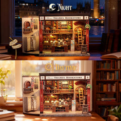 CUTEBEE Thames Bookstore Kit interchangeable storefronts offer versatile vintage looks.